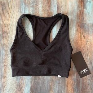 NWT Five Dancewear Sports bra top black XS